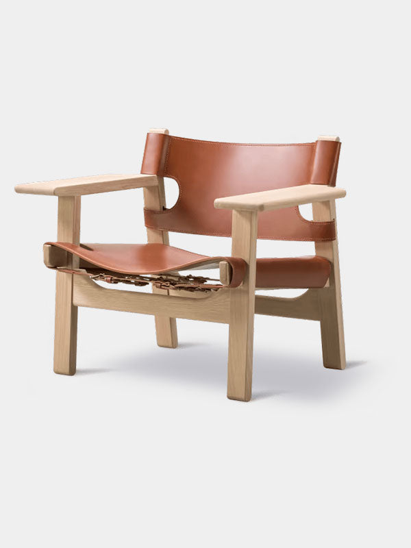 FAUTEUIL BAS BOIS ET CUIR 002