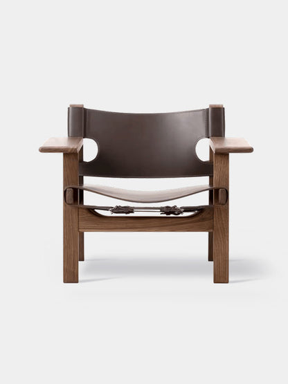 FAUTEUIL BAS BOIS ET CUIR 002